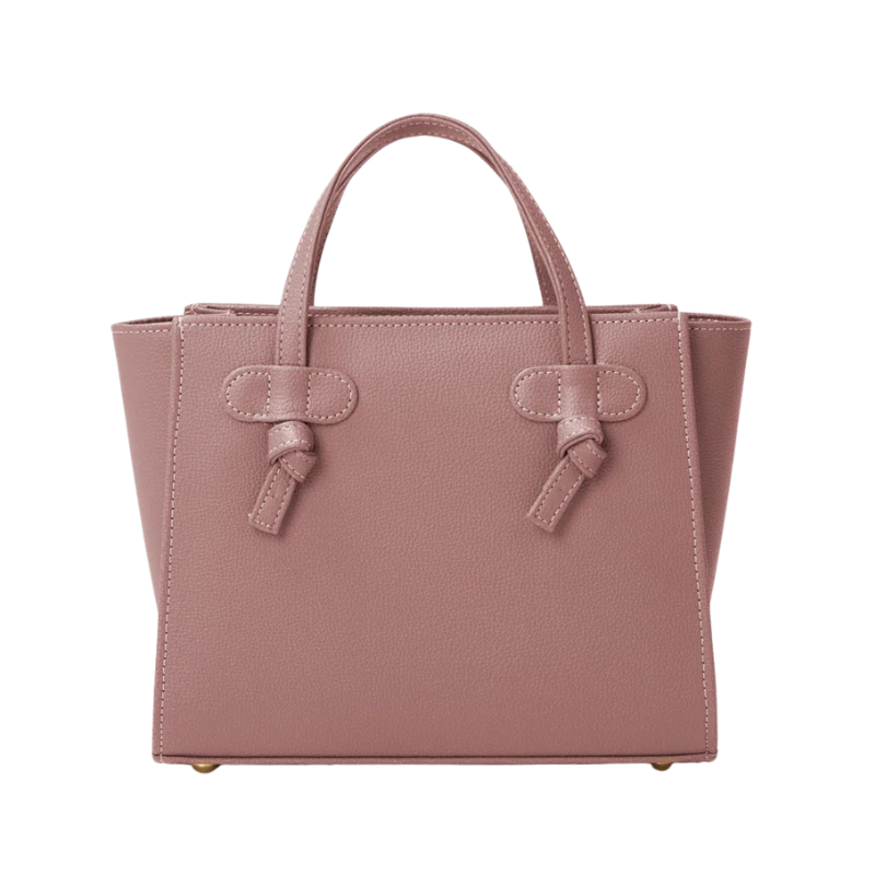 Purple Mini Bag with Knot-Tie Handles