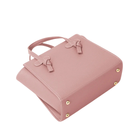 Purple Mini Bag with Knot-Tie Handles